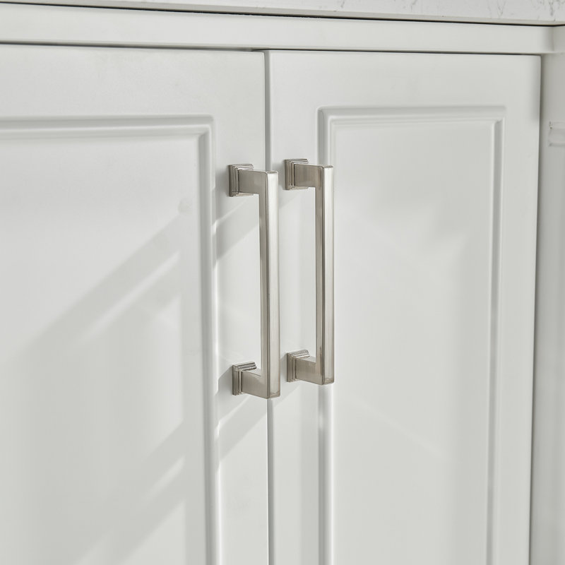 Red Barrel Studio® 60'' Freestanding Double Bathroom Vanity With Extra Handles | Wayfair